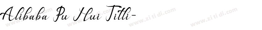 Alibaba Pu Hui Titli字体转换
